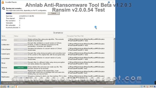 Ransim(Ransomware Test) - Ahnlab Anti Ransomware Tool Beta смотреть онлайн