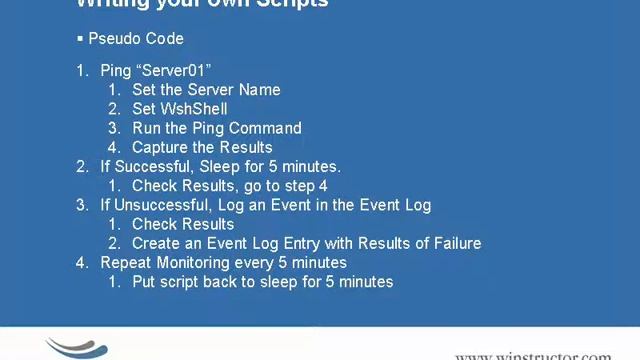Writing Your Own Scripts - windows 2008 смотреть онлайн
