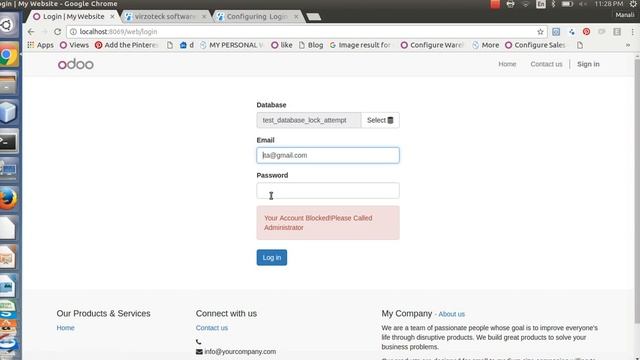 Odoo 10 Lockout Mechanism смотреть онлайн