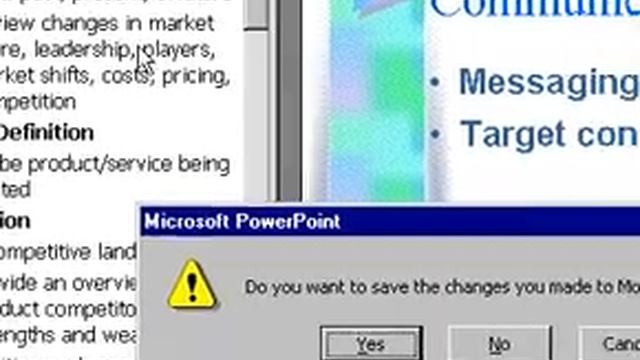 Microsoft Office PowerPoint 2000 Close presentation смотреть онлайн