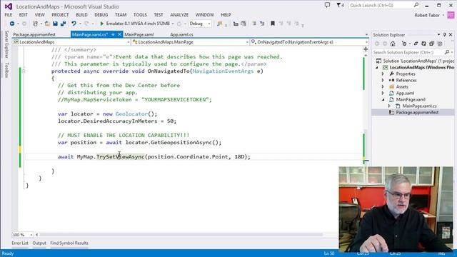 Windows phone 8.1 Map Control, GeoLocation, GeoPosition Classes [Part 27] смотреть онлайн