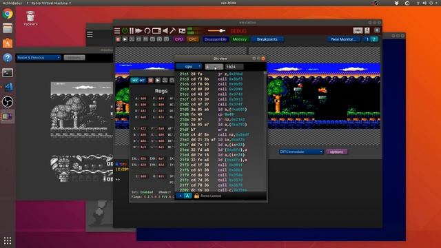 Retro Virtual Machine v2 in Ubuntu 18.04. Debugger Assembler and more смотреть онлайн