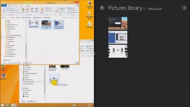 Windows 8.1 Tip: Touch Screen File Manager Demystified - Copy, Paste, Move смотреть онлайн