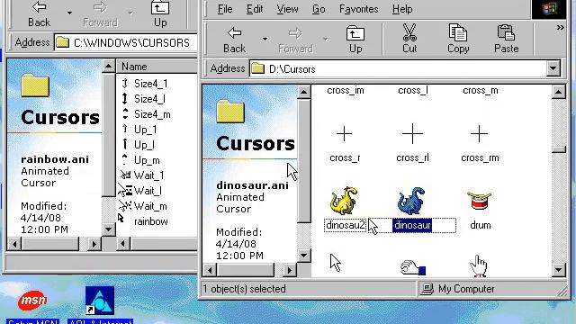Win 98SE Adding More Cursors to Cursors смотреть онлайн