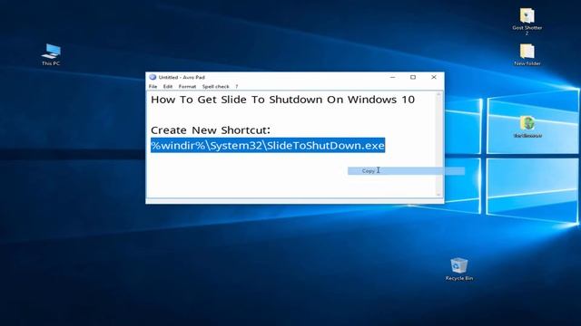 How To Get Slide To Shutdown On Windows 10 смотреть онлайн