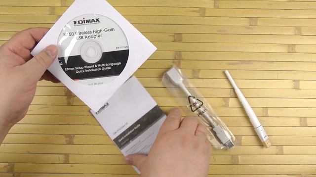 Распаковка Edimax EW-7711UAN V2 смотреть онлайн