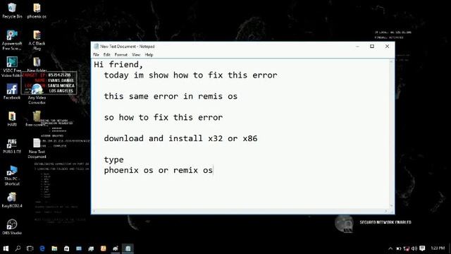 ACPI error : phoenix os or remix os смотреть онлайн