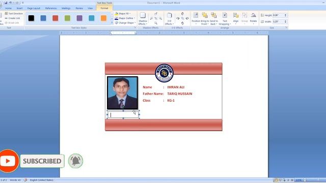 How to make a Student Card in Microsoft office 2007, 2010, 2013, 2016, 2019 смотреть онлайн