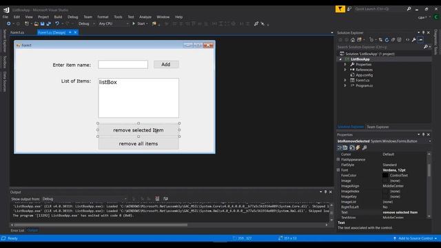 Visual Programming with C# - ListBox and CheckedListBox смотреть онлайн