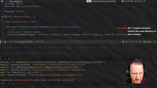 Creating Our First Image - Live Coding Scheme and C смотреть онлайн