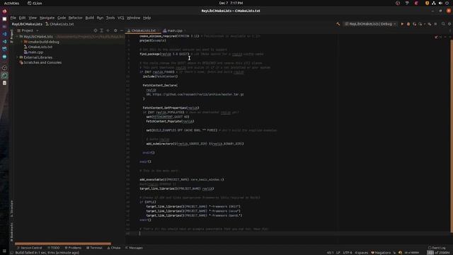 How to get raylib working with CMakeLists Clion linux смотреть онлайн