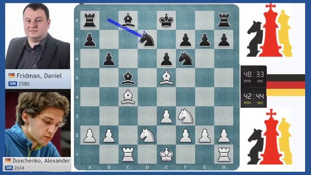 German Masters : Round 4 : GM Daniel Fridman. VS GM Alexander Donchenko смотреть онлайн