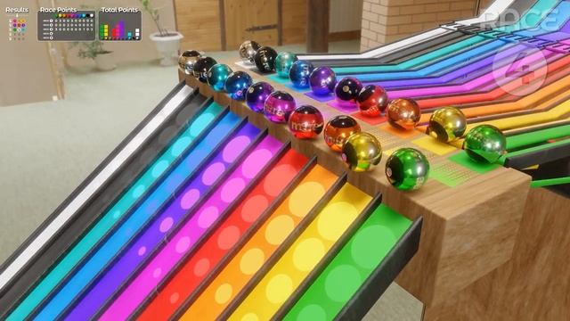 Гонка шариков по треку. ASMR смотреть онлайн