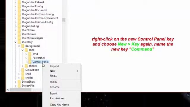 How to Add a Control Panel Shortcut to the Right Click Menu in Windows 10 смотреть онлайн