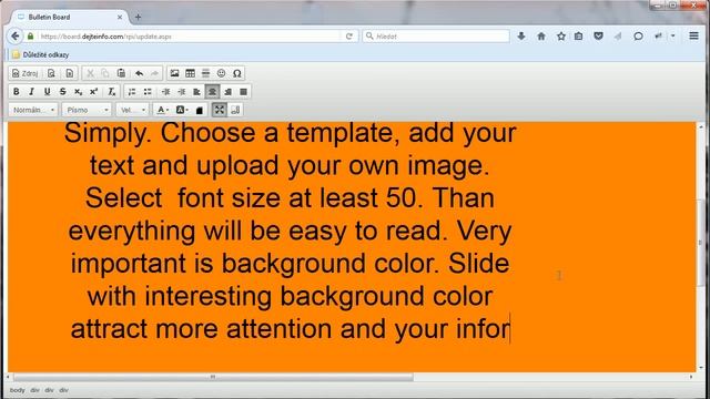 Bulletin board DejteInfo - How to create your first presentation смотреть онлайн