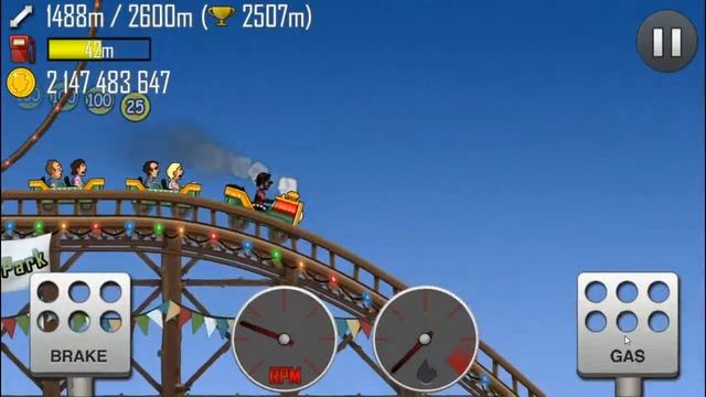 Hill climb Racing UNLIMITED COINS 2147483647 from 165 on Windows 8.1 or 10 смотреть онлайн