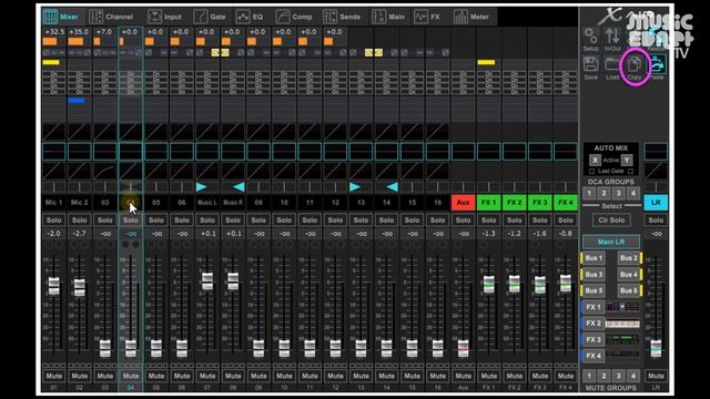 Behringer XR Mixer Pt 8, Saving and loading recalling presets and mixer scenes смотреть онлайн