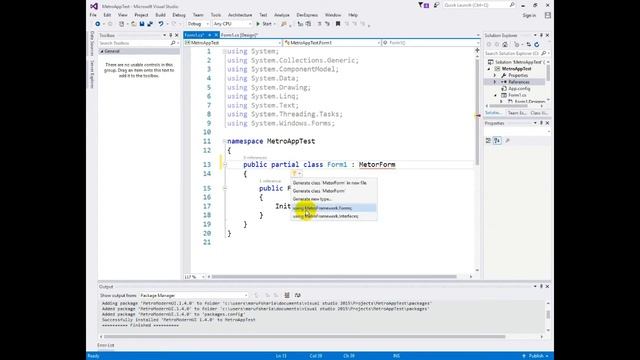 MetroUI in C# Windows Forms Application using Metro framework смотреть онлайн