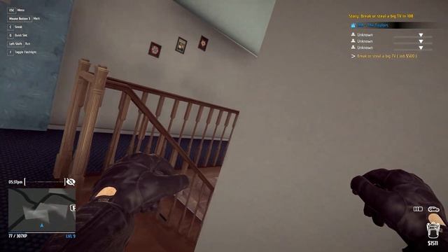 Thief Simulator - Part 4: Almost Caught Several Times as I Watch Them Through the Windows! смотреть онлайн