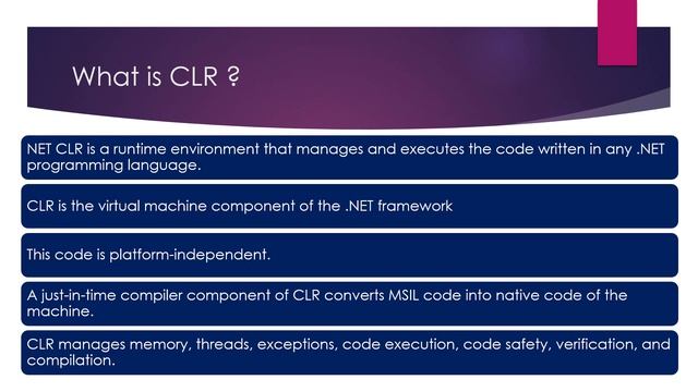 Part 2 What is CLR and Components of CLR смотреть онлайн