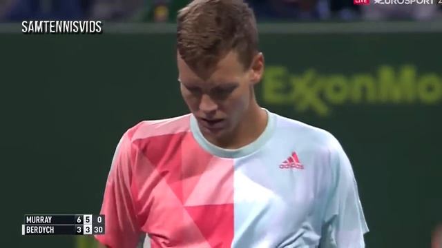 Andy Murray Vs Tomas Berdych Qatar Open Doha 2017 SF (Highlights HD) смотреть онлайн