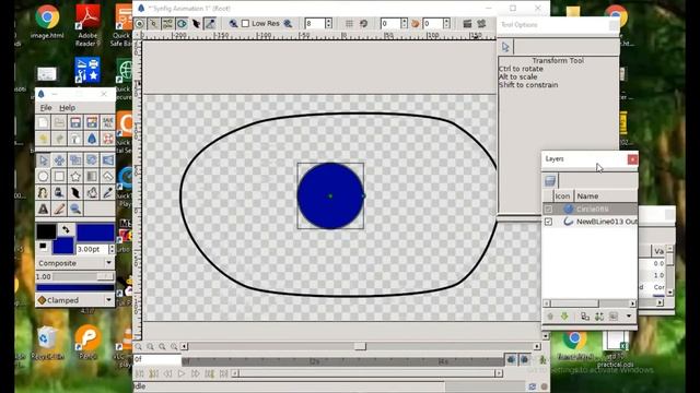 Standard 11 | Chapter 4 | Working with Layers | Circle Moving on Path | Synfig Studio | Computer смотреть онлайн