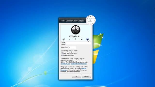 Time Eclectic Clock Windows 7 Sidebar Gadget смотреть онлайн