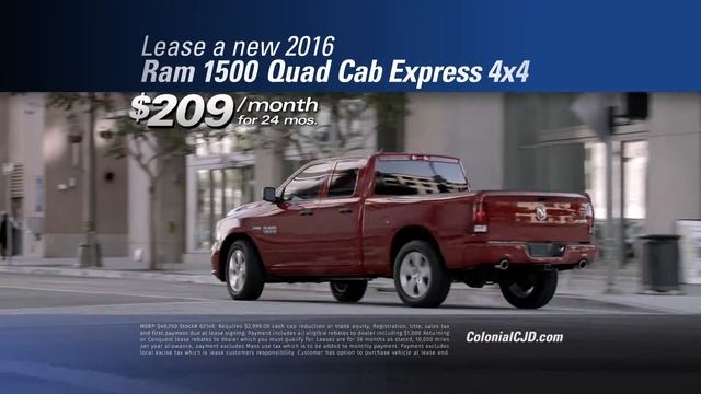 Colonial Chrysler Jeep Dodge August Ram 1500 Compass Lease Special смотреть онлайн