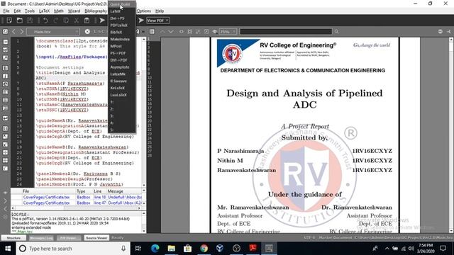 UG Project report latex tutorial смотреть онлайн