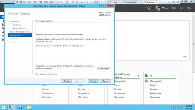 Demotion of Domain controller ADDS Removal Process-1 смотреть онлайн