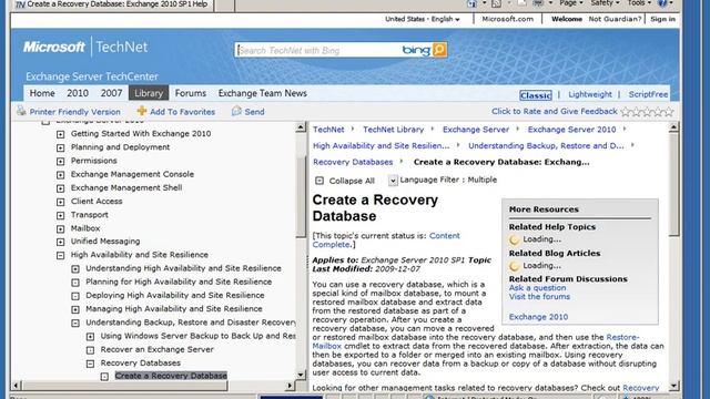3- Exchange 2010- Restore to a RDB using Windows Server Backup смотреть онлайн