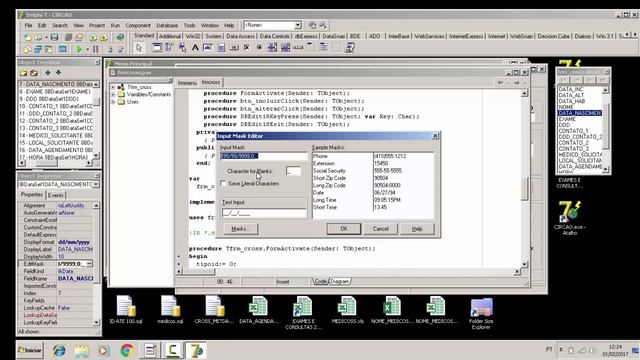 EditMask - Delphi 7 смотреть онлайн