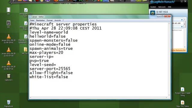 Minecraft Tutorial - How to make a Minecraft Hamachi Beta 1.8 Server using the Simple MC Server Fil смотреть онлайн