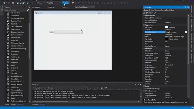 تعلم برمجة سي شارب الدرس 6 | اداة Windows Form in c# combobox смотреть онлайн