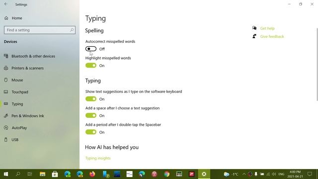 HOW TO turn off or on Autocorrect spell check in Windows 10 May October 2020 update 21H1 смотреть онлайн
