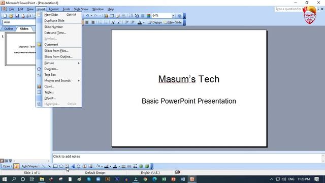 Professional PowerPoint tutorial 2003, 2008, XP, A To Z Presentation System, Basic .ppt Part-1 смотреть онлайн