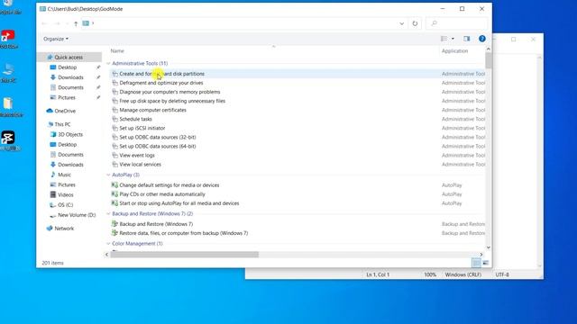Cara Mengaktifkan GOD MODE Windows 10 | Belajar Windows 10 смотреть онлайн