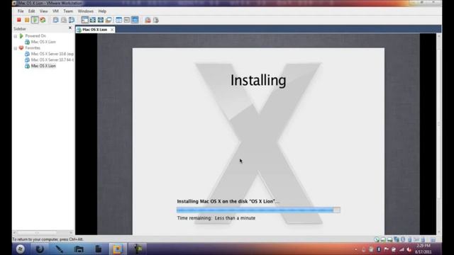 How to Install Virtualize OS X Lion 10.7 on Windows 7 смотреть онлайн
