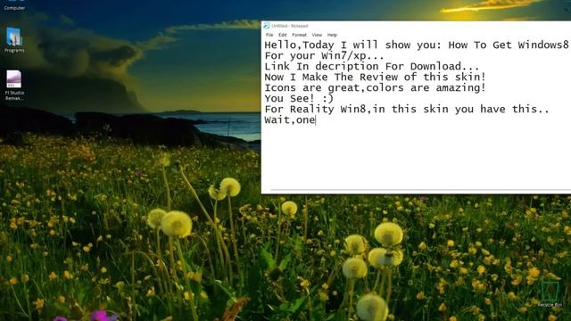 Free Windows8 Skin For Win7 or XP HD Tutorial смотреть онлайн