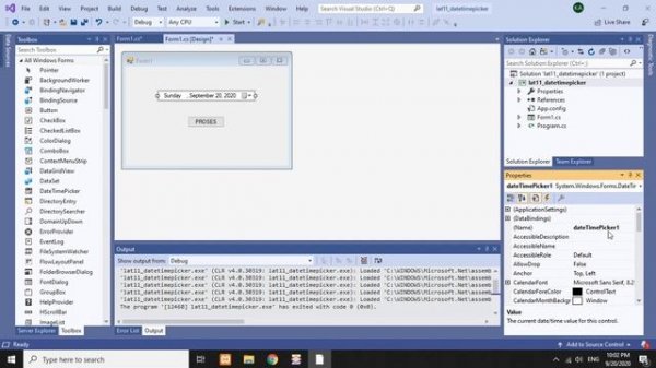 C# Windows Forms App - 11 DateTimePicker