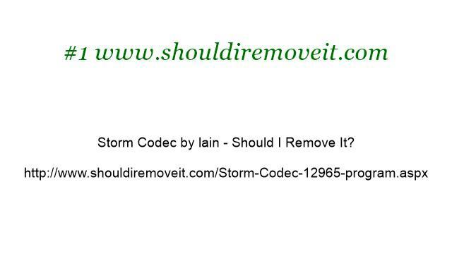 How-To Delete Storm Codec 7 смотреть онлайн