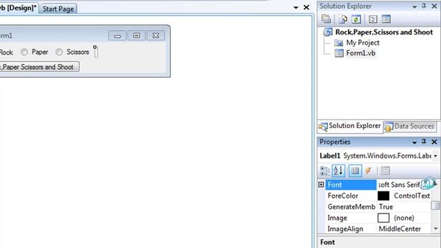 Visual Basic 2008 - Rock,Paper,Scissors смотреть онлайн