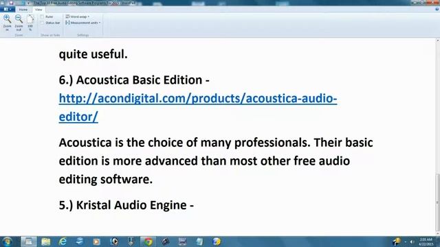 The Top 10 Free Audio Editing Software Programs For 2015 - Free Audio Editor List смотреть онлайн