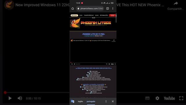 PHOENIX LITE OS!!! UMA DAS MELHORES ISOS PARA JOGOS.( Já com suporte aos apps Android) 👍💯% смотреть онлайн