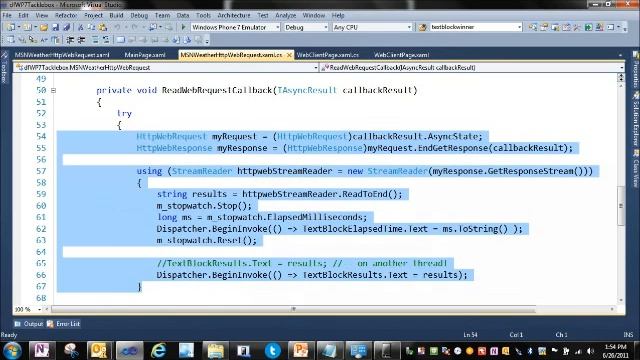 Rigging up HttpWebRequest - Consuming Services on Windows Phone - Part 2 смотреть онлайн