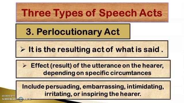 3 TYPES OF SPEECH ACTS - ORAL COMMUNICATION смотреть онлайн