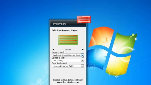 System Bars Windows 7 Gadget смотреть онлайн