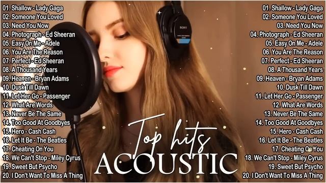 Best Acoustic Songs Cover - Top Hits Acoustic Music 2024 - Acoustic Cover Popular Songs