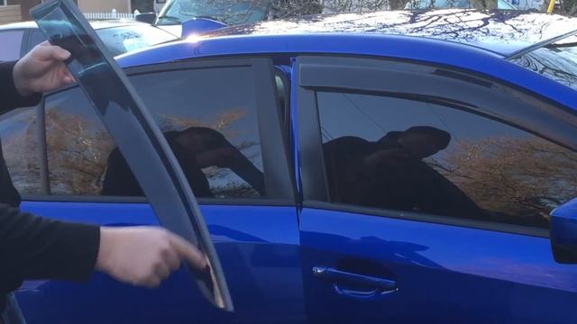 2015 WRX Ebay Window Visor & Wind diffuser install смотреть онлайн