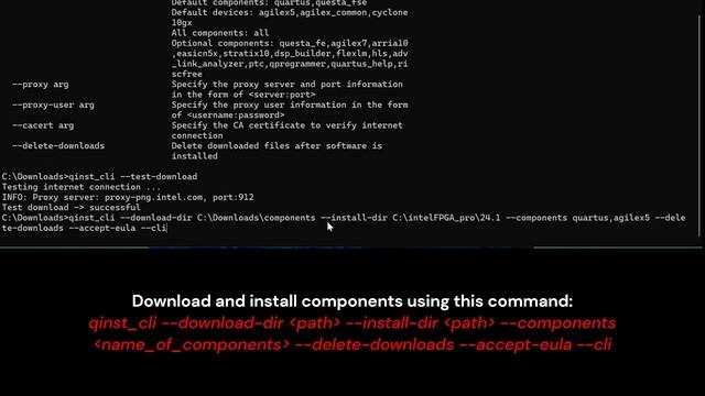 Quartus® Prime Installer (Command Line Mode) смотреть онлайн